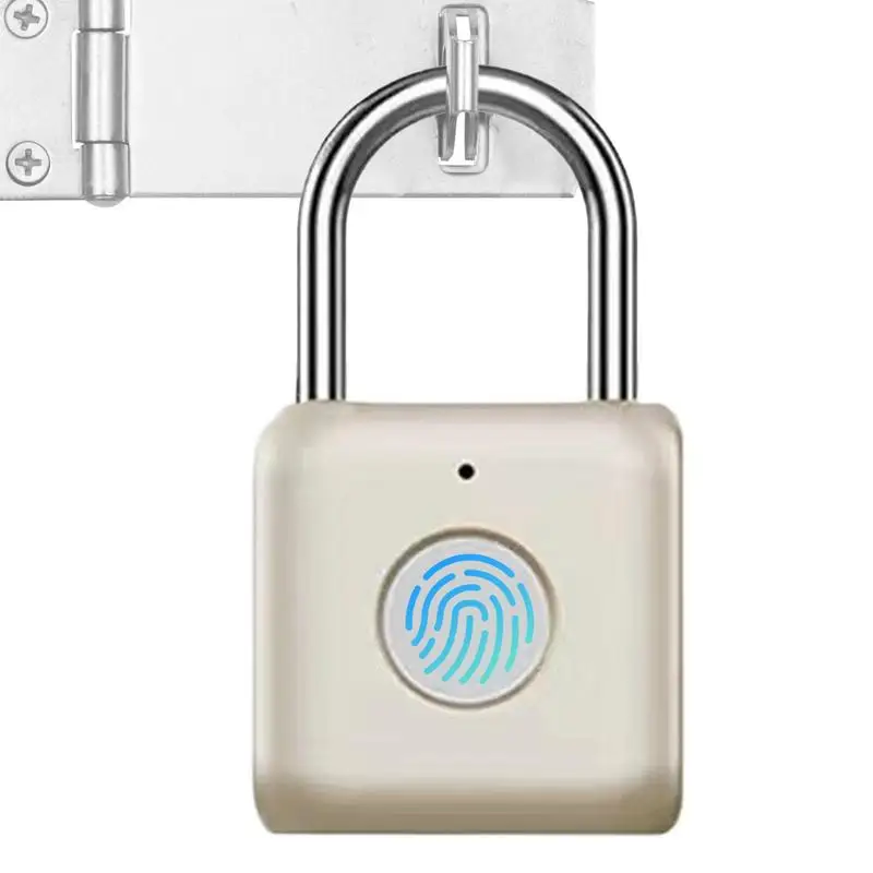 

Fingerprint Smart Padlock Lock Intelligent Thumbprint Keyless Lock Electronic Metal Keyless Thumbprint Lock For Gym Luggage