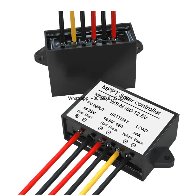 MPPT SOLAR CHARGE CONTROLLER 150W MPPT SOLAR CHARGER 99% MPPT SOLAR BATTERY CHARGE CONTROLLER NORMALLY OPEN WS-M150-12.6V