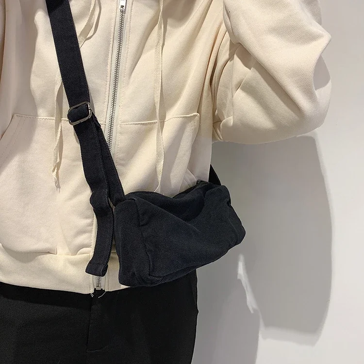 Adolescente Y2K Grunge Estetico di Tela Del Telefono Mini Side Sling Messenger Bag 90s di Modo Ita Tessili Per La Moda Piccolo Sacchetto di Crossbody