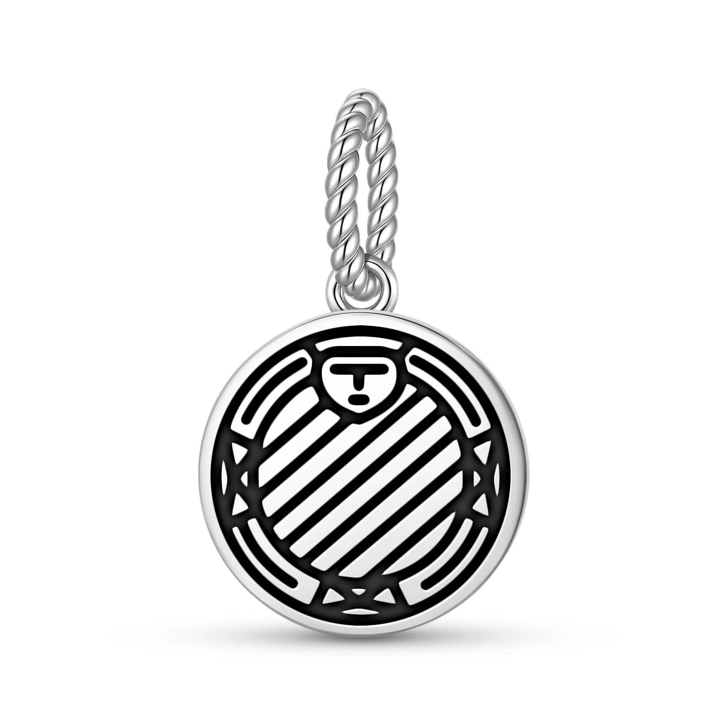 Central America Ifa Divination Board Pendant 925 Sterling Silver Symbol Charm Bead for Women Bracelet Necklace Jewelry Fashion