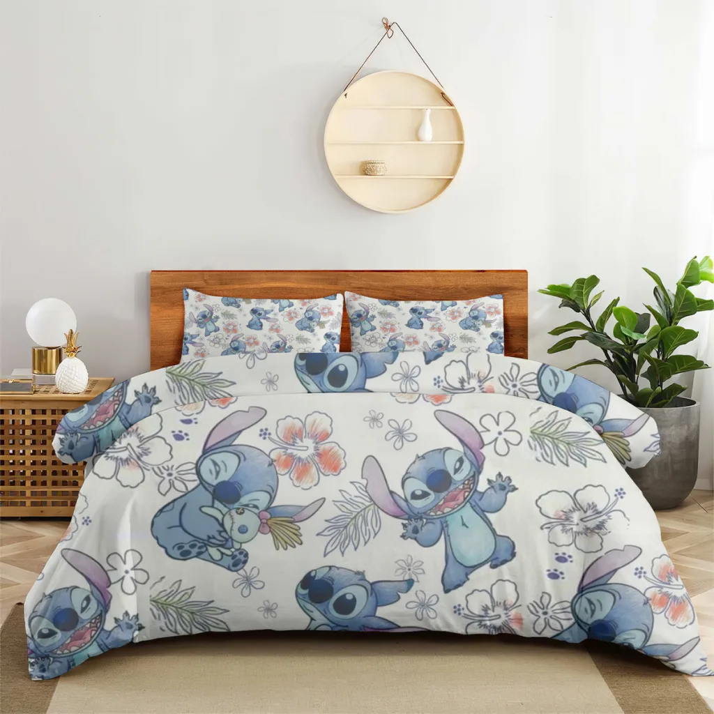 

Stitch Bed Sheets Set Comforter Quilt Cover Duvets Double Bedding