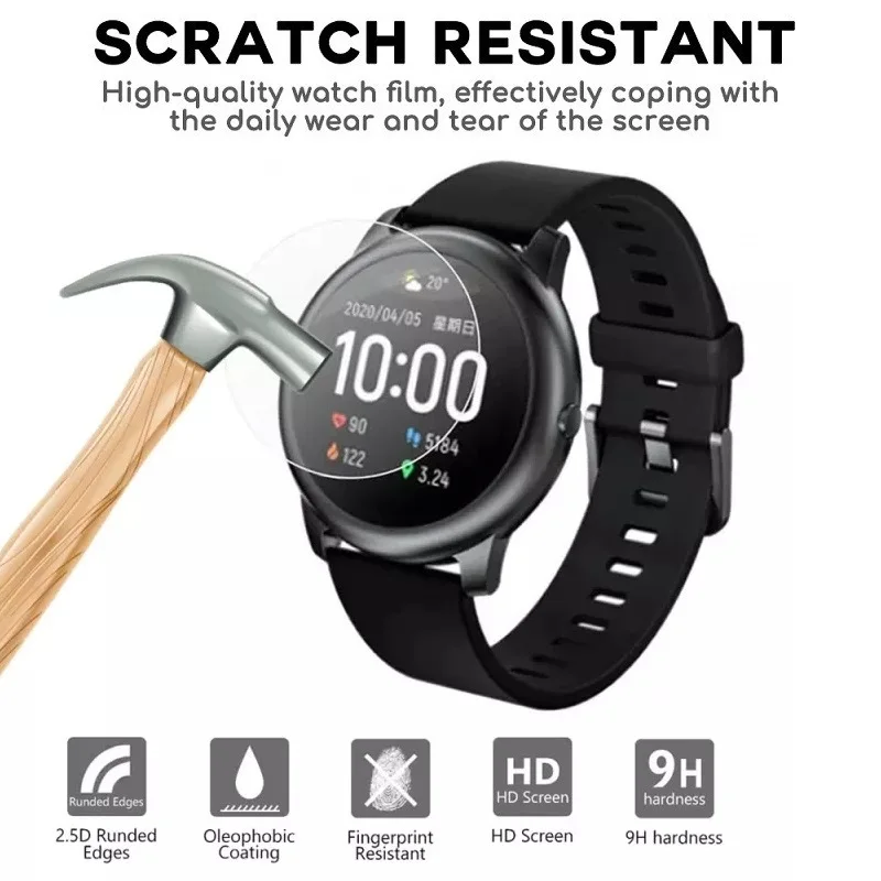Protecteur d'écran de montre intelligente pour Xiaomi Haylou Solar, LS05, Haylou RT LS05S, verre du Guatemala, film de protection anti-rayures, 5 pièces