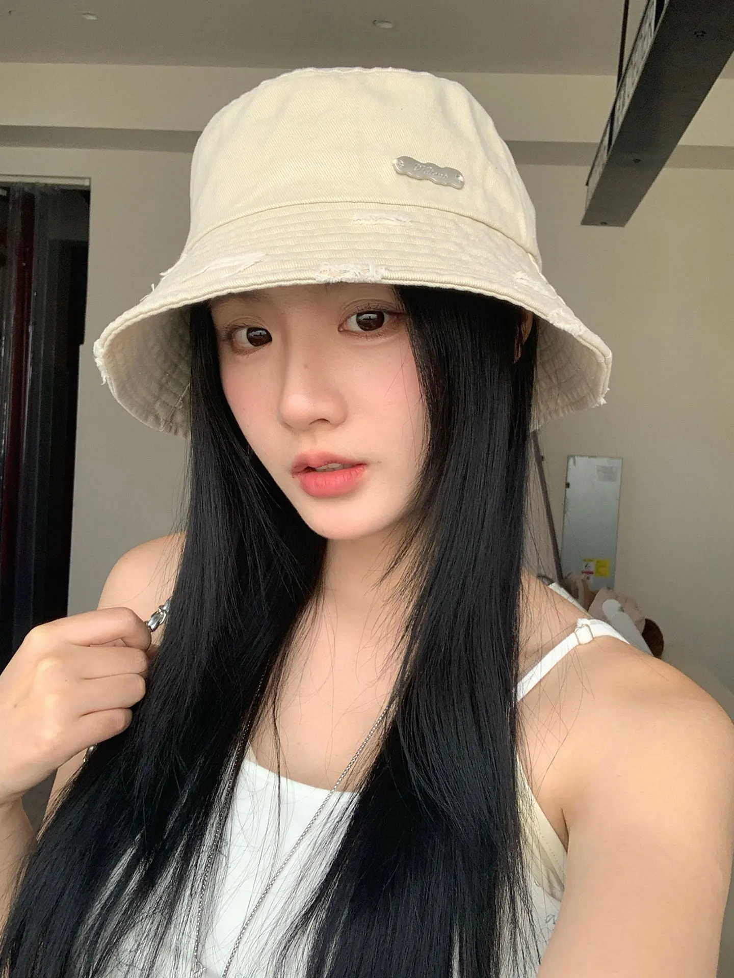 Retro Japanese Style Fishing Cap Women's Summer Face Slimming Versatile Sunscreen Hat Wide Brim Foldable round Top Hat