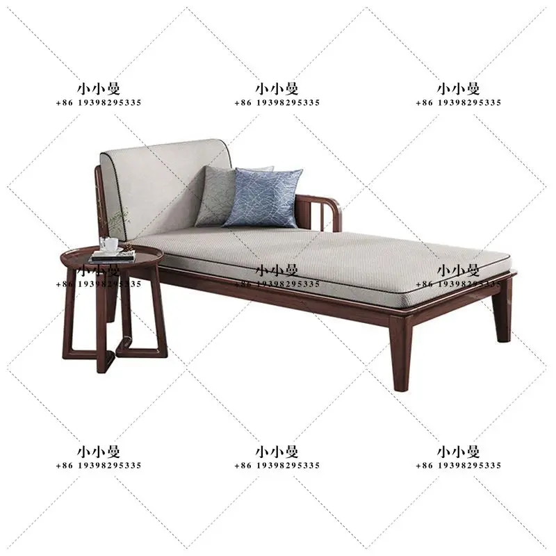Household new Chinese-style solid wood recliner, concubine chair, walnut living room, bedroom, concubine chair, concubine
