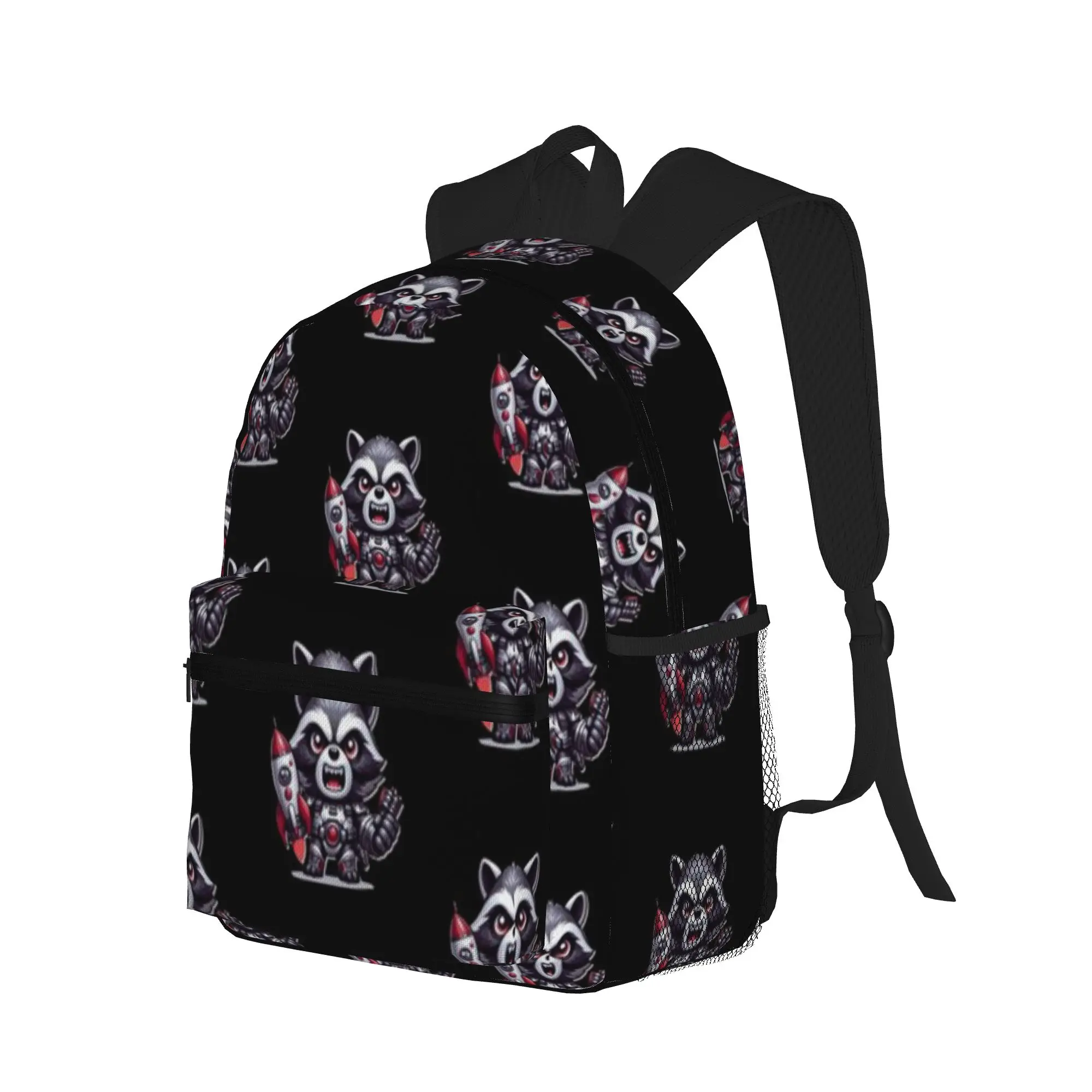 ROCKET RACOON FUNNY  Casual Backpack for Students and Adults Feminina backpack