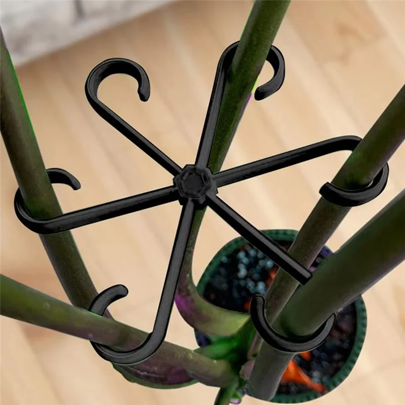 AS94-200PCS Plant Stem Holder Climbing Plant Stem Holders Hooks Garden Support Clips For Alocasia Monstera