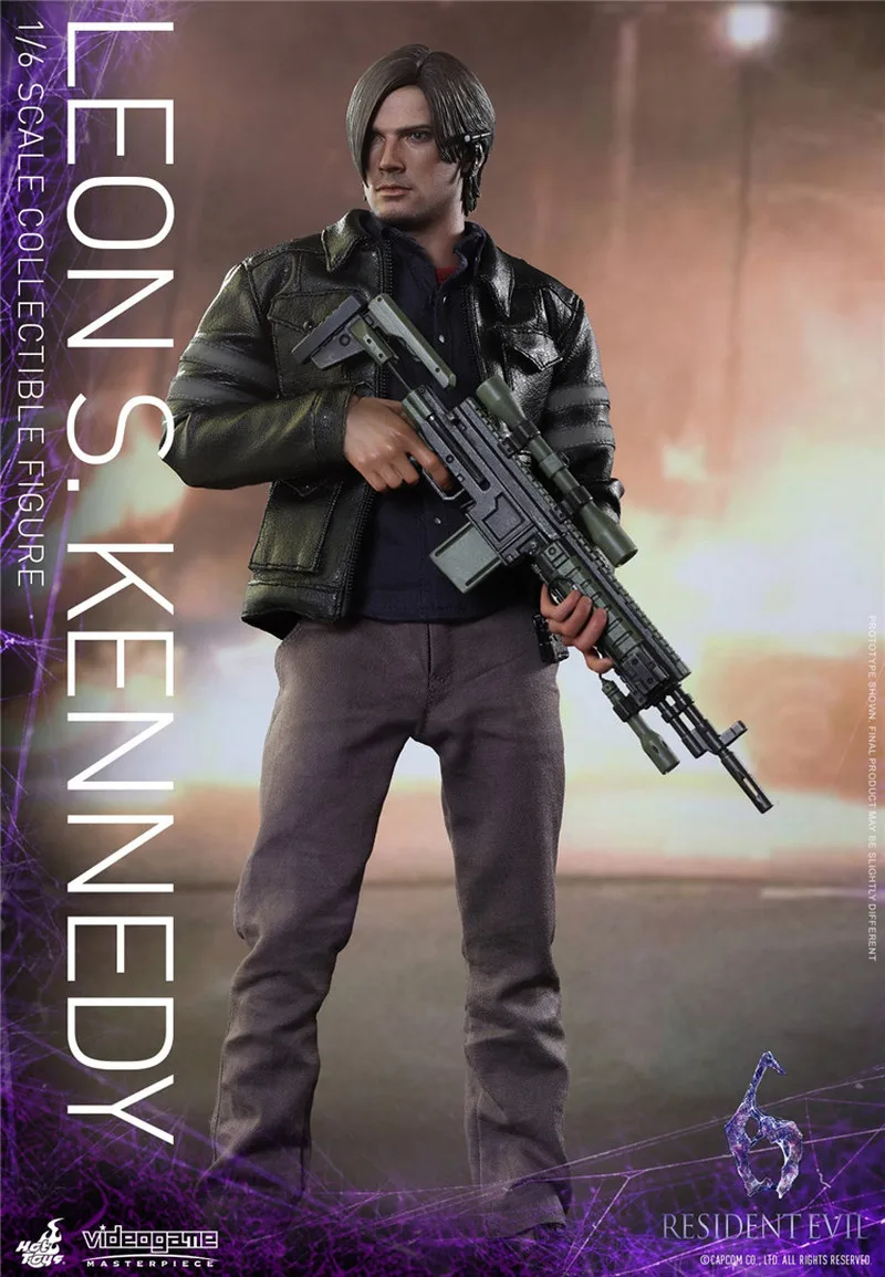 Na Stanie HOTTOYS HT 1/6 VGM22 Figurka Akcji Game Resintevil6 Leon 2.0 Kolekcjonerski Model Leon S. Kennedy Niespodzianka Xmax Zabawka Prezent