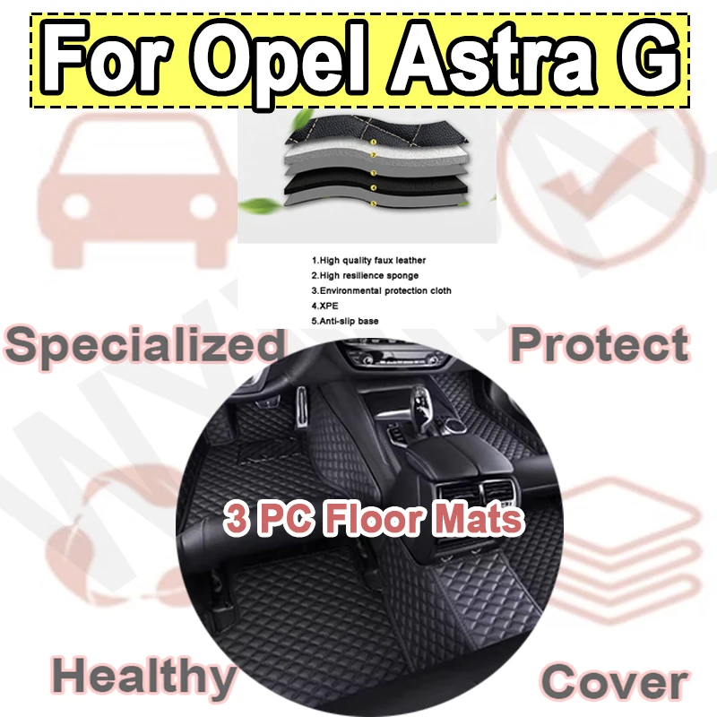 

Роскошные автомобильные коврики для Opel Astra G Vauxhall Holden T9 1999 2000 2001 2002 2003 2004 3 дверные антигрязные автомобильные коврики напольные автомобильные коврики