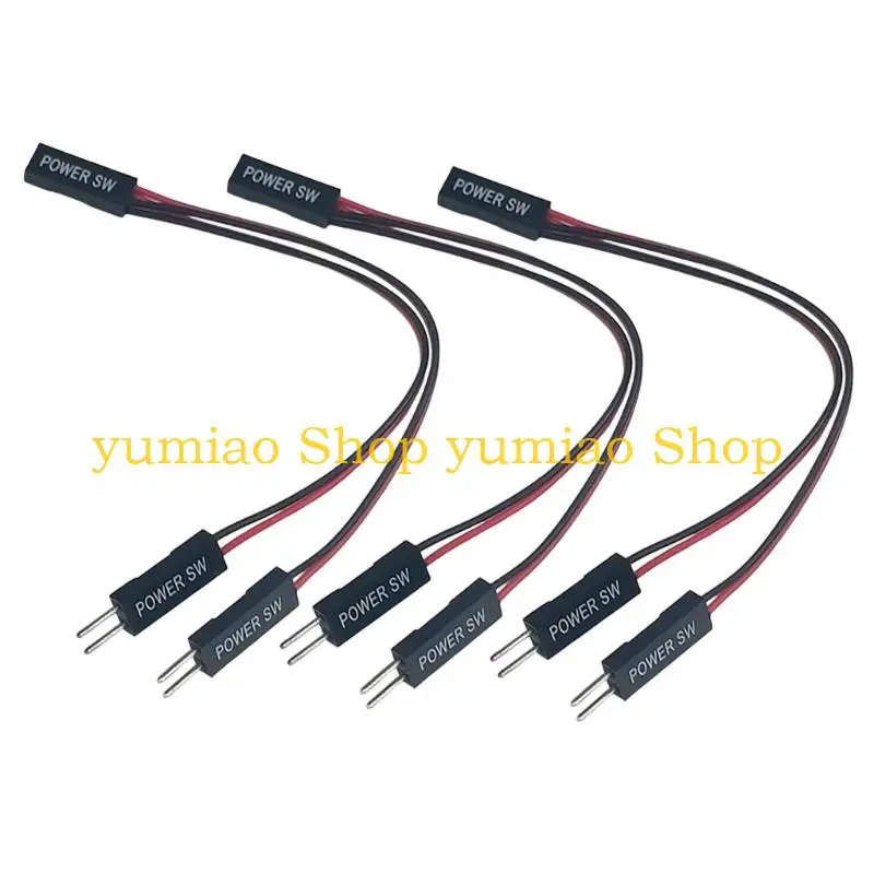 587B Motherboards Power Switches Splitter Cable Double Control For ATXes MicroATX Systems