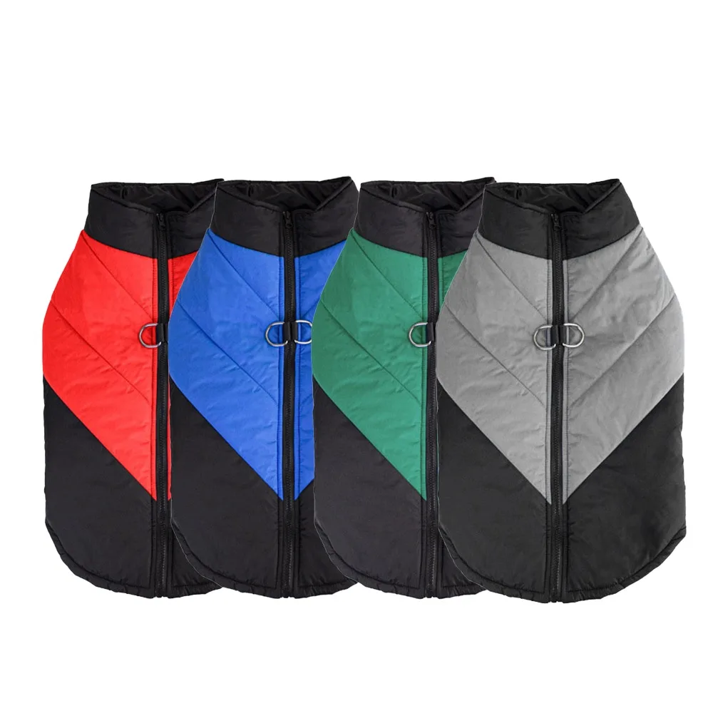 Winter Pet Jacket Warm Zipper Clothes For Small Medium Large Dogs Cat Windproof Puppy Vest Coat Chihuahua French Bulldog Costume