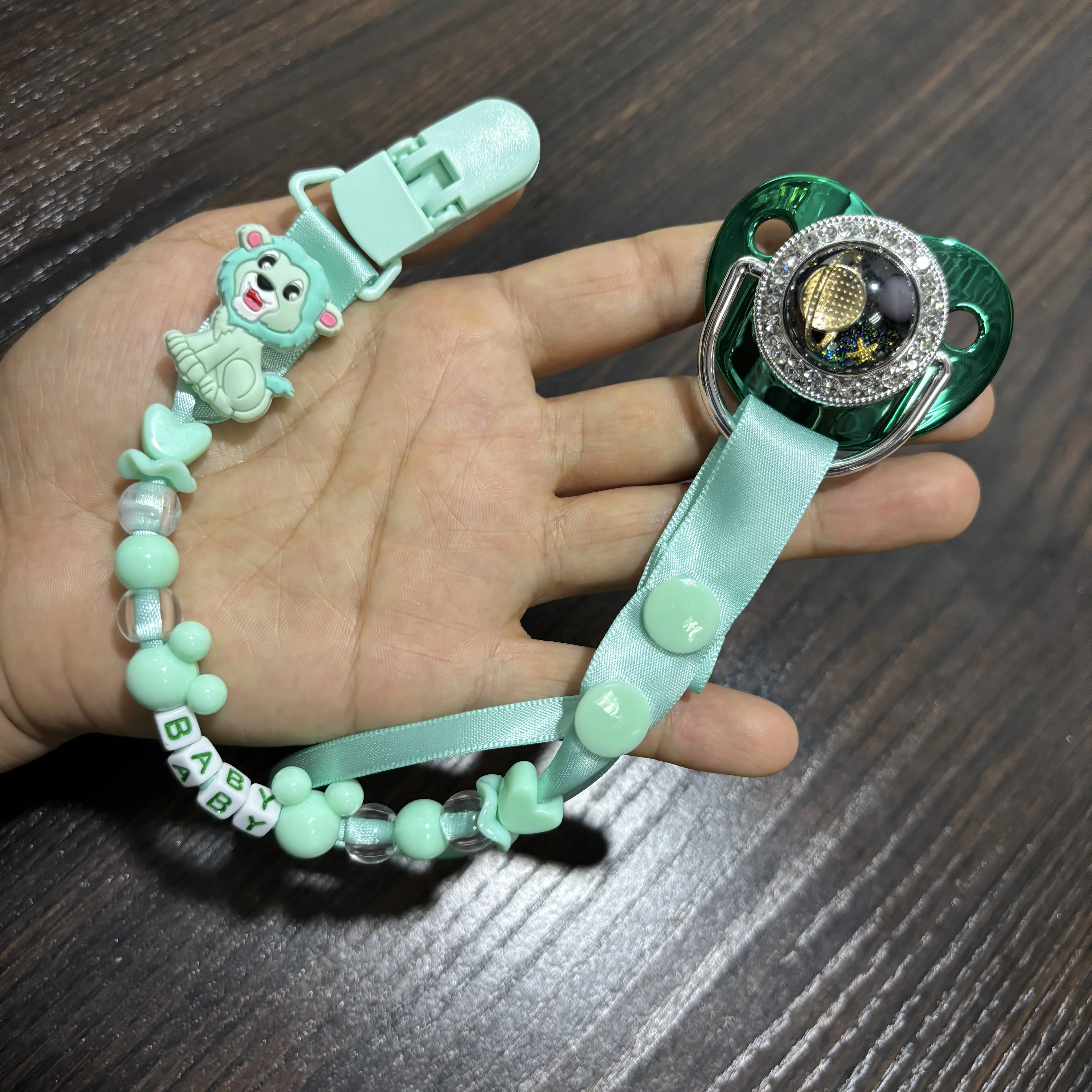 

Pacifier Clip Chain Durable Silicone Newborn Soother Gentle Feeding Nipple Safe Dummy For Daily Infant Feeding 0-8M