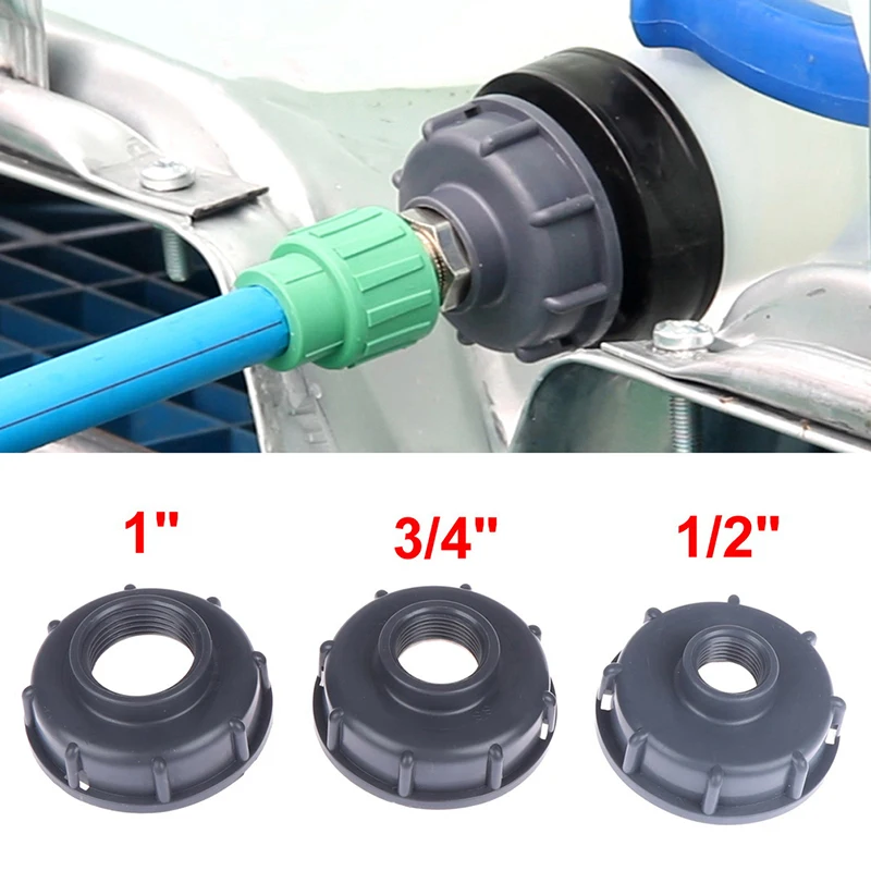 Bền S60X6 THÔ REN Nắp 60Mm Nữ Ren 1/2 "3/4",1 "Ống Nối IBC Xe Tăng Phụ Kiện IBC Xe Tăng Adapter