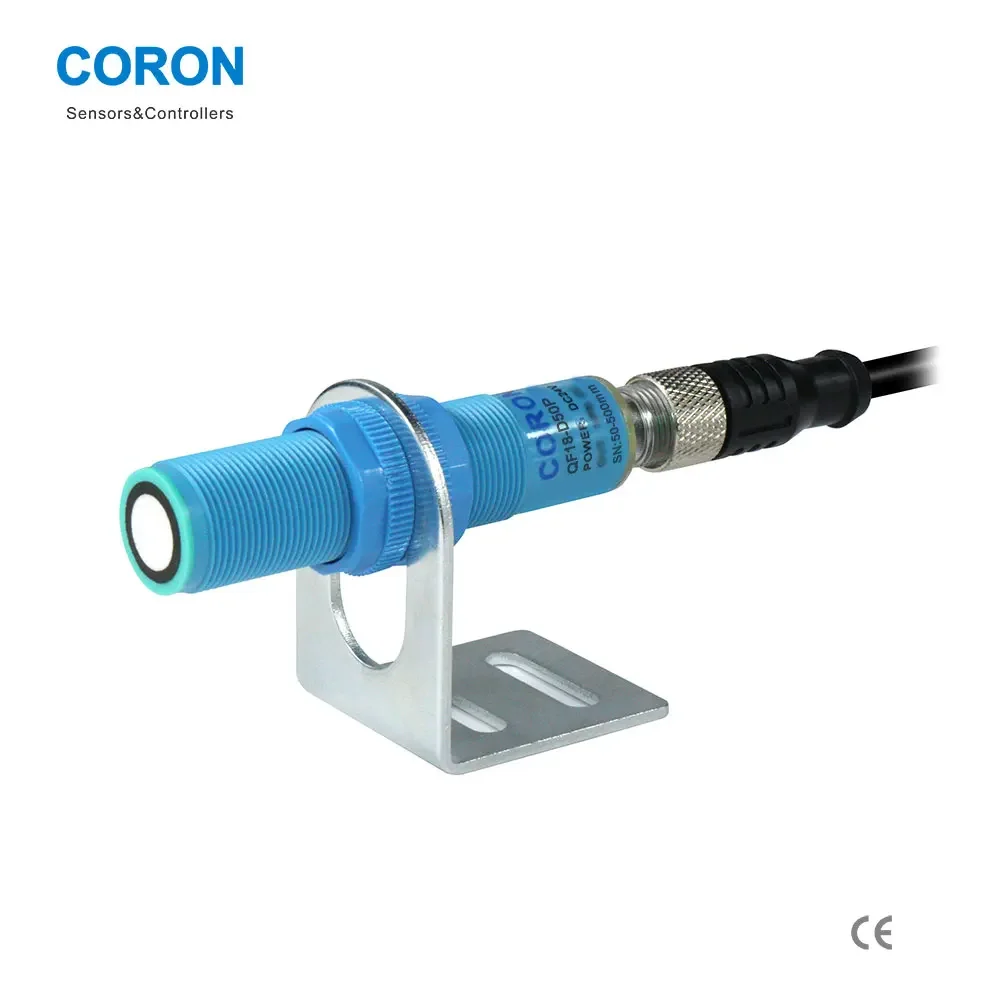 

CORON QF18-D50P-G Long Distance Ultrasonic Sensor Reflective Type Normally Open/Closed PNP with Included Lead Wire