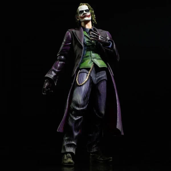 Anime Heroes Batman The Dark Knight Rises The Joker Movable Box Pvc Toys 26cm Action Figure Series Model Halloween Gift