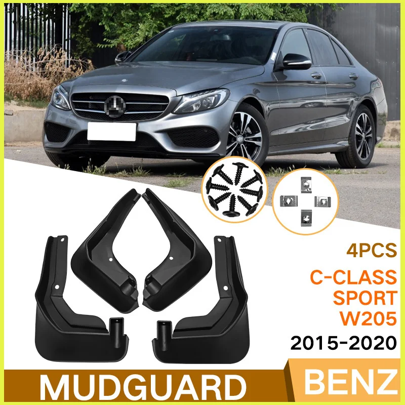 

Suitable for 2020 15 11 08 2007 Mercedes-Benz C-Class C-Class Sport W204 fender tiles mud flaps fender flares