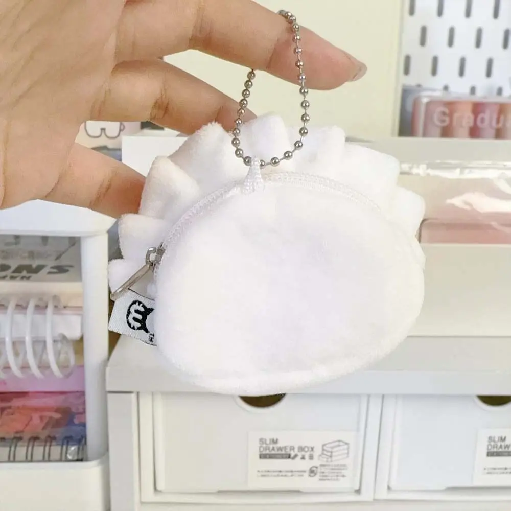 Korean Style Cute Dumplings Coin Purse Charms Japanese Style Cartoon Coin Purse Key Chain Wallet Earphone Storage Bag Gift