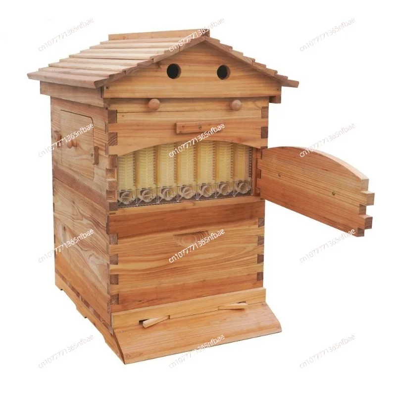 Wholesale Wax Coated Langstroth Bee Hive, Automatic Self-Flow Honey Bee House Premium Beekeeping Box for Beekeepers