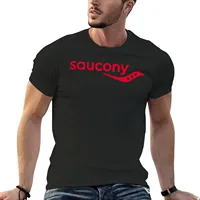 New Saucony Logo T-Shirt T-shirt short plain t-shirt aesthetic clothes summer clothes Men's cotton