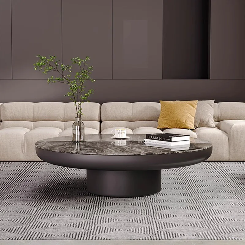 ii-Moving Decoration Coffee Table Luxury Living Room Designer Side Table Round Writing Dinner Mesas Chinese Style Furniture