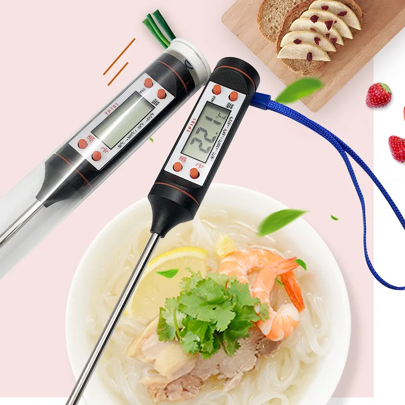 Portable Pen Style Digital Kitchen Thermometer, Barbecue Meat, Water, Oil, Milk, Cooking Electronic Probe Thermometer