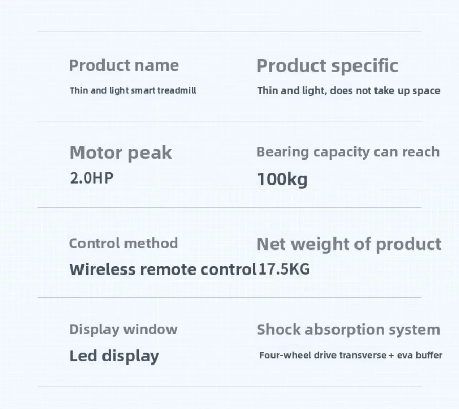 Esteira elétrica inteligente doméstica pequena dobrável estilo família