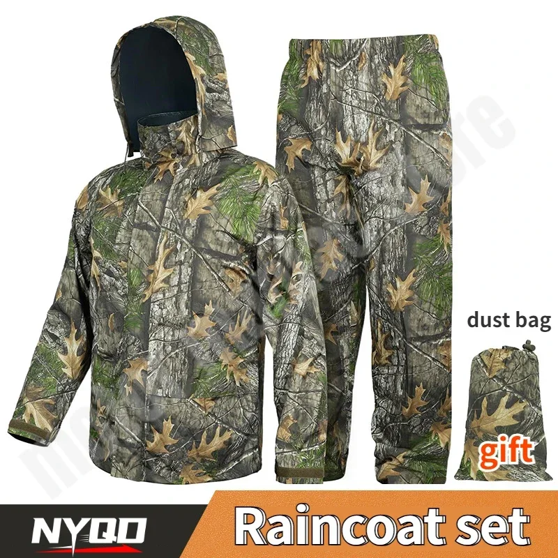 

Motorcycle Riding Raincoat Rain Pants Set Outdoor Hunting Fishing Reflective Split Type Raincoat Impermeables Para La Lluvia