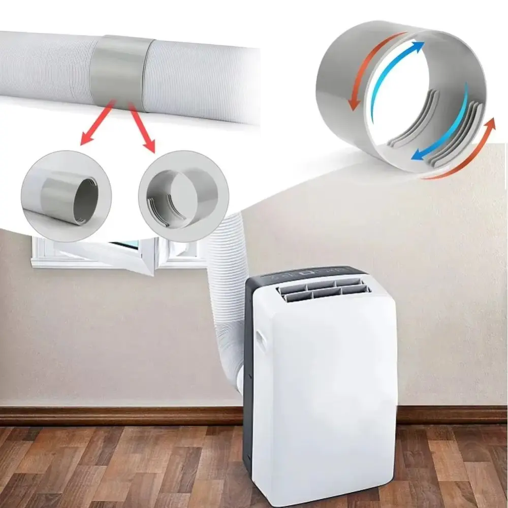 

130/150 мм соединитель выхлопной трубы кондиционера, гибкий прочный интерфейс выхлопного шланга, универсальная удлинительная труба для воздуховода