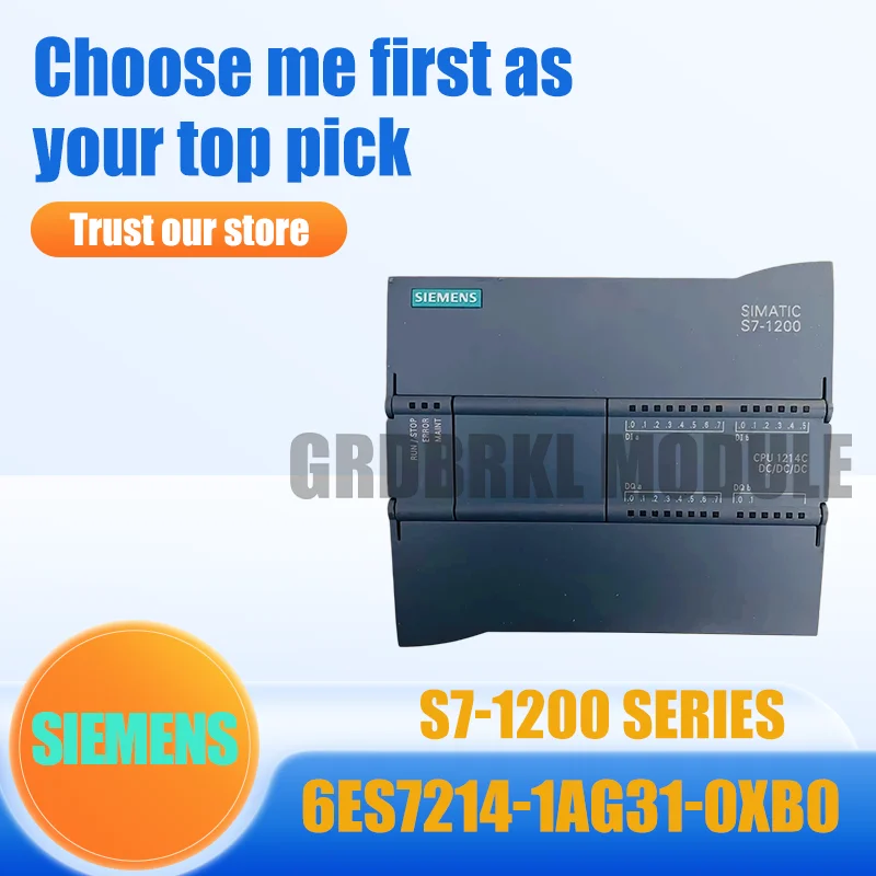 

New Original SIEMENS 6ES7214-1AG31-0XB0 S7-1200 S7-1200 CPU 1214C PLC Controller