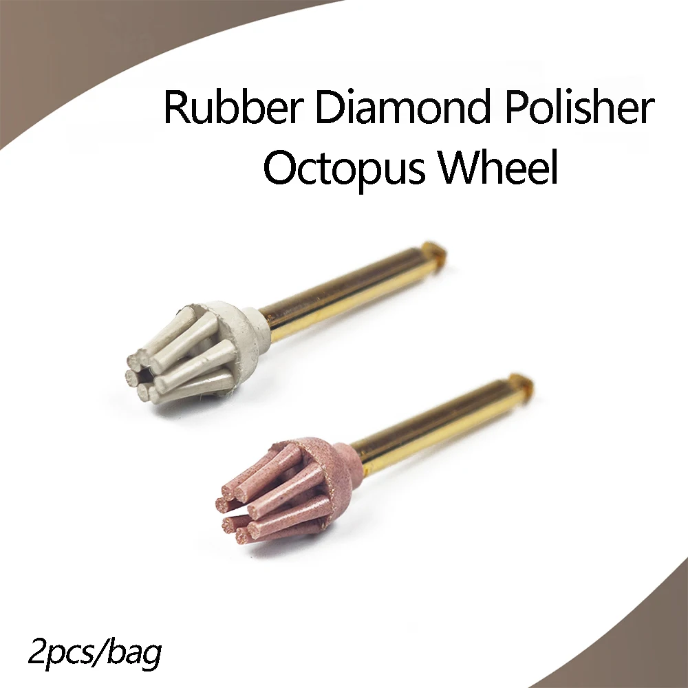 Dental Rubber Diamond Composite Resin Polishing Wheel Spiral Flex Brush Apply to Occlusal Surface for Contra Angle