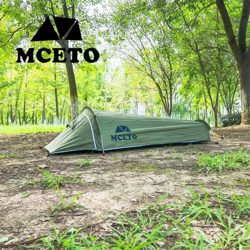 Patent Hidden River Pro Outdoor Ultra Lightweight Mountaineering Equipment Single Person Camping Small Sleeping Bag Tent