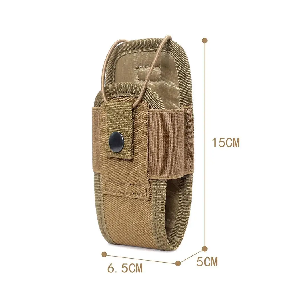 Tactical Molle Radio Walkie Talkie Pouch Waist Bag 1000D Outdoor Radio Interphone Holster Adjustable Two Way Radios Carry Bag