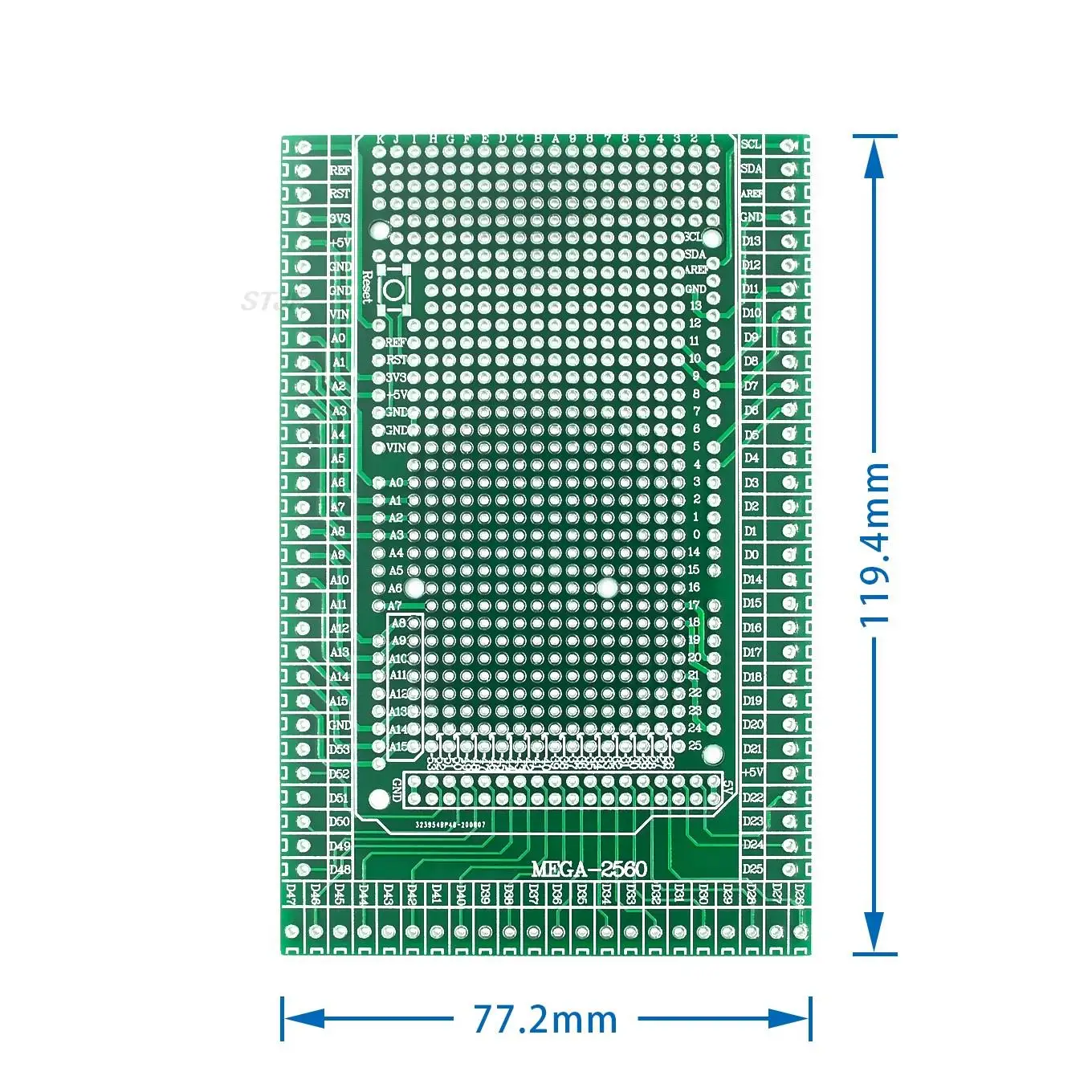 Dwustronny zestaw prototypowy PCB z blokiem zaciskowym na śruby do Arduino MEGA-2560
