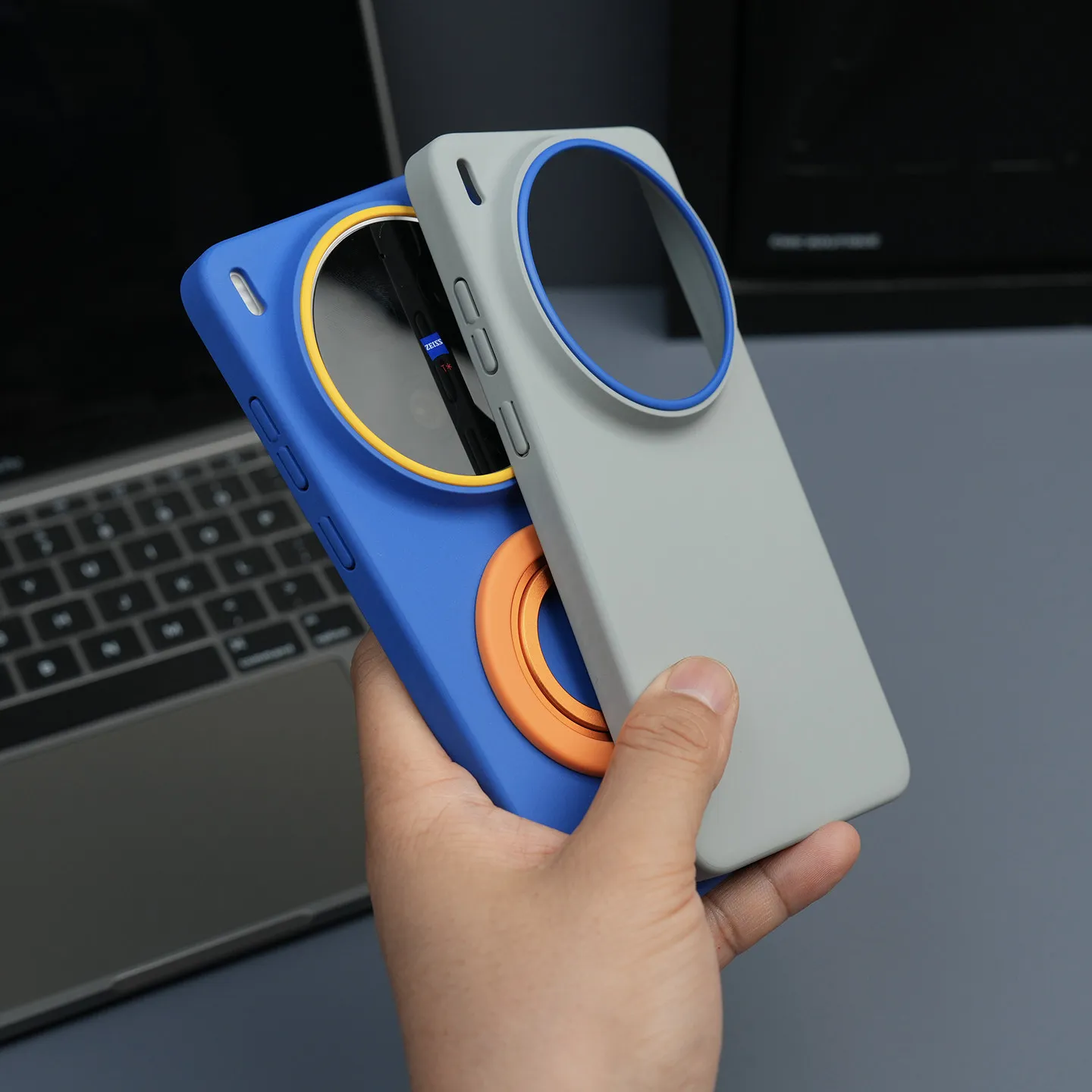 Etui na Vivo X300 Ultra X300s Matowe z Pierścieniem na Obiektyw, Podwyższonym Ochronnym Elementem Przed Upadkiem, Magnetyczne, Ochronne Etui na Telefon Vivo X300Ultra, Nowy Design — zdjęcie produktu 3