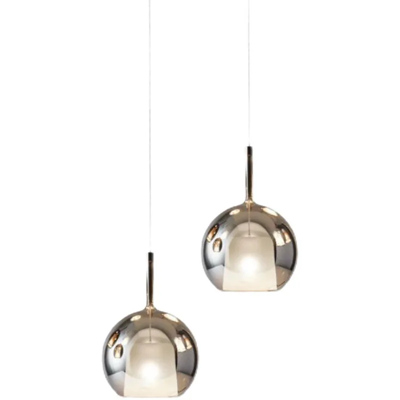 

Scandinavian Italy, restaurant bar, bubble glass multi-headed chandelier