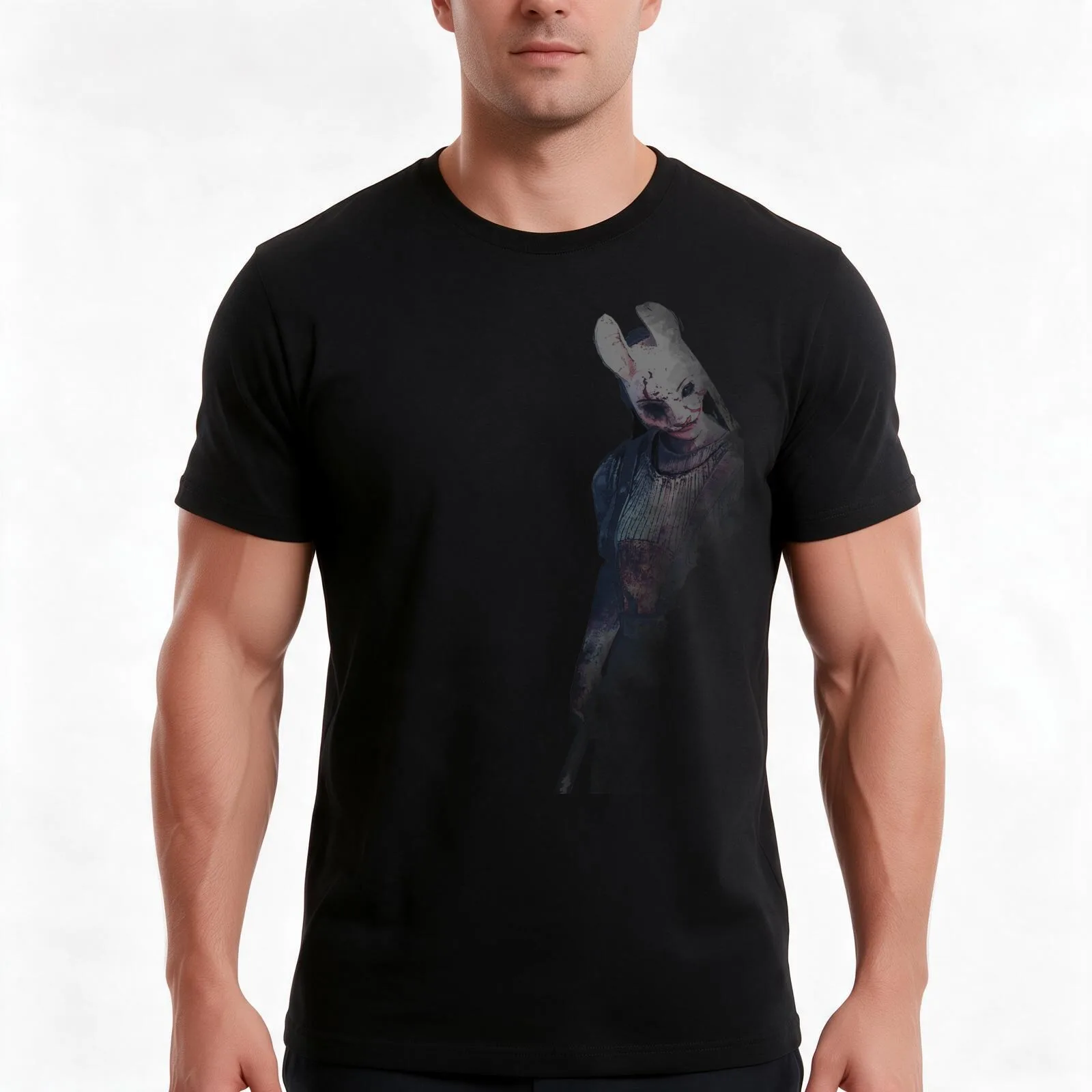 Big Bunny Momma T-Shirt, Summer Casual Cotton Tee, Oversized Streetwear Tops, Vintage Graphic Print, Loose Fit Short Sleeve