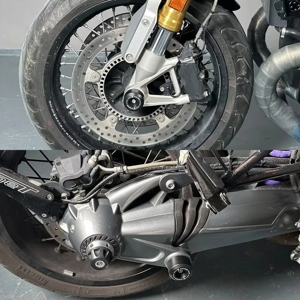 For BMW R Nine T Scrambler Racer Pure Urban NineT K22 K23 K32 K33 Front Rear Axle Fork Wheel Crash Sliders Swingarm Spool Bar