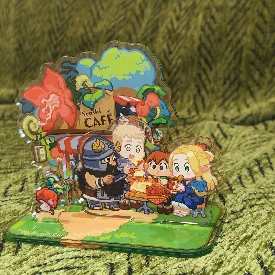 Anime Delicious in Dungeon Laios Touden‌ Marcille Acrylic Stand Anime Peripheral Cute Figure Model Desktop Ornament Collection G