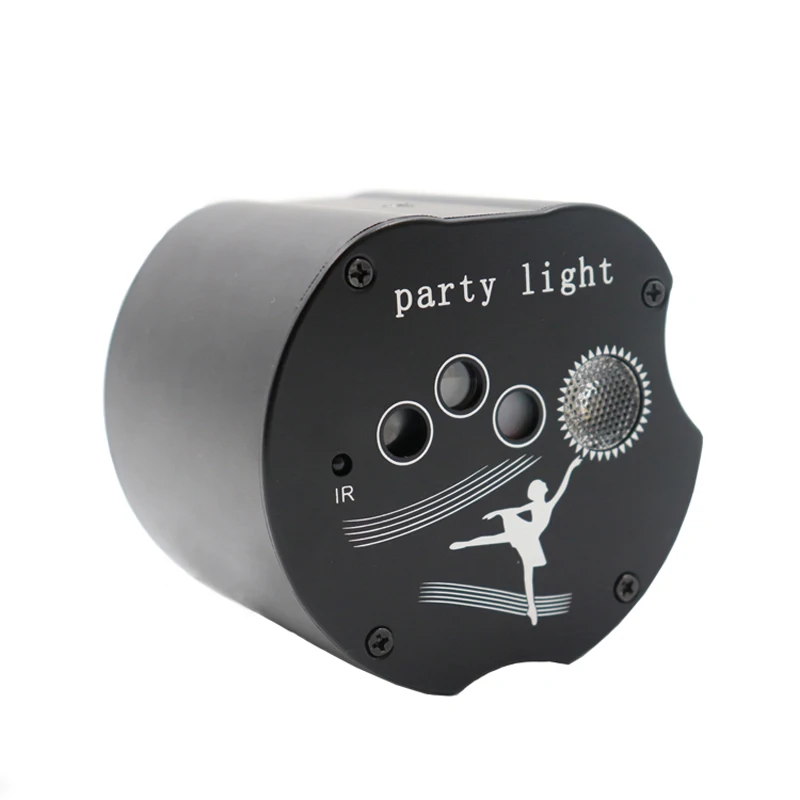 Apple Shape Three-hole Laser Light RGB Projection Laser Atmosphere Light Small Rechargeable Stage Light For Wedding Bar Disco