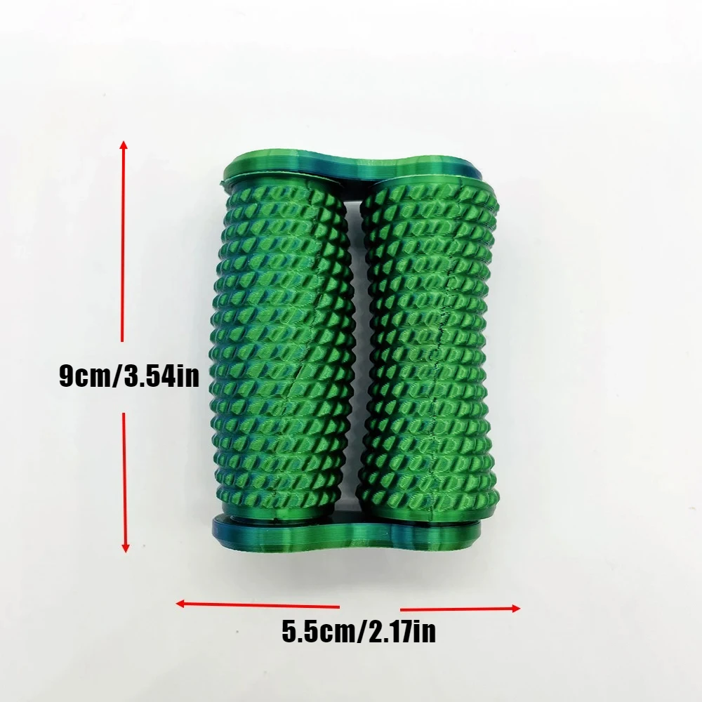 3D Printed Hand Massage Roller Toy Roller Spiky Grippie Anxiety Relief Decompression Fidget Toy Portable Hand Relaxation Tool