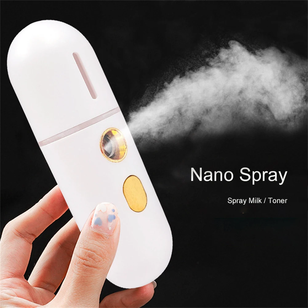 1~10PCS Mini Face Steamer USB Rechargeable Humidifier Nano Nebulizer Portable Cold Spray Moisturizing Beauty Instruments Skin