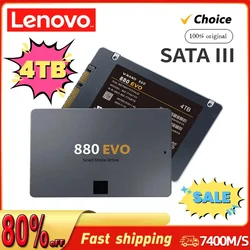 Lenovo New SSD 880 EVO 1TB 2TB 4TB Internal Solid State Drives Hard Disk SATA 3.0 MLC 2.5 Inches for Laptop Desktop PC PS4 PS5