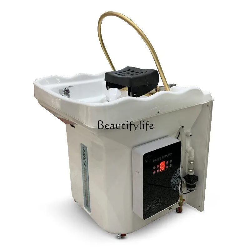 

Barber shop special head treatment, moxibustion fumigation constant temperature water circulation movable head basin