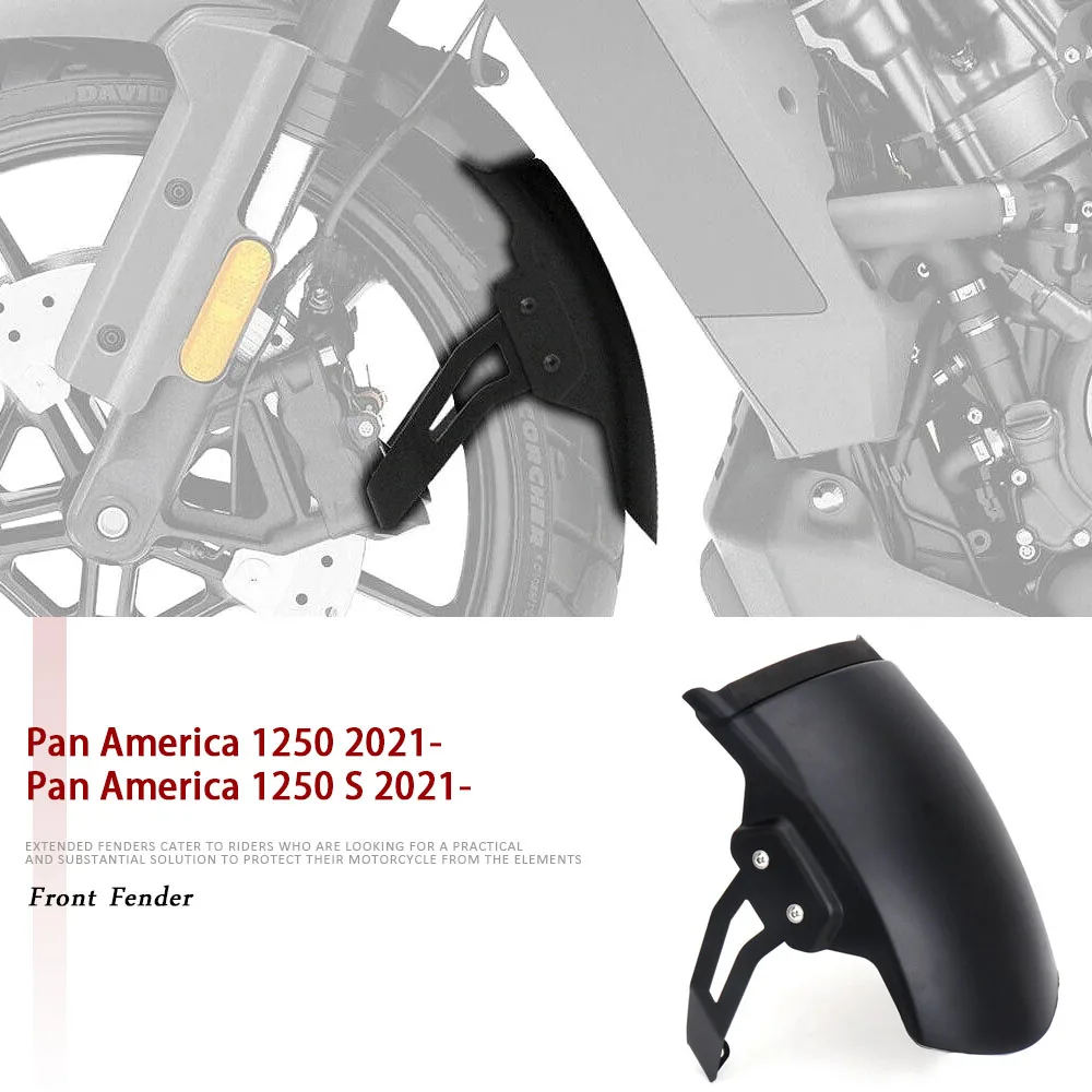 

Motorcycle Mudguard Extended Front Wheel Splash Guard Front Fender For Pan America 1250 Special PA1250 S RA1250S 2021-2024