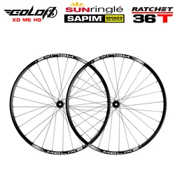 GOLDIX GDX370 Manual 27.5 29 BOOST Compatible SHIMANO SRAM Flywheel 28 32 36H Quick Release Barrel Axle Mountain Road Bike Wheel