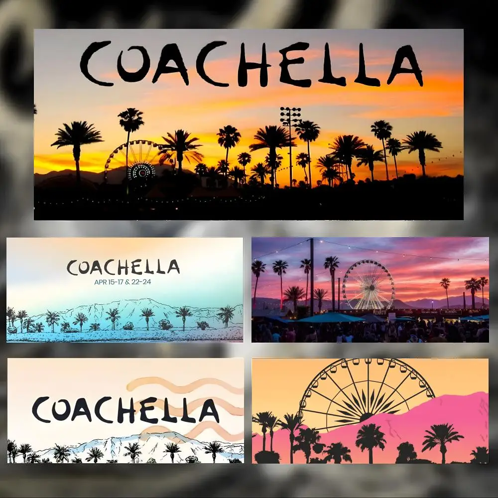 festival fashionable C-Coachella Mouse Pad Large Thick Desk Pad Stitched Edges Gaming Mouse Mat for PC