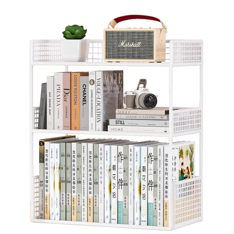 

Desktop book shelf office desk multi-layer bookcase small bookshelf simple bay window storage small cabinet