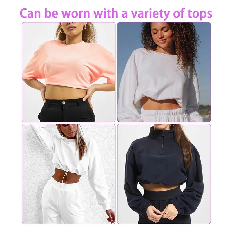 4Pcs Adjustable Crop Band For Tucking Sweater And Shirt, The Elastic Tucking Band To Change The Style Of Your Tops