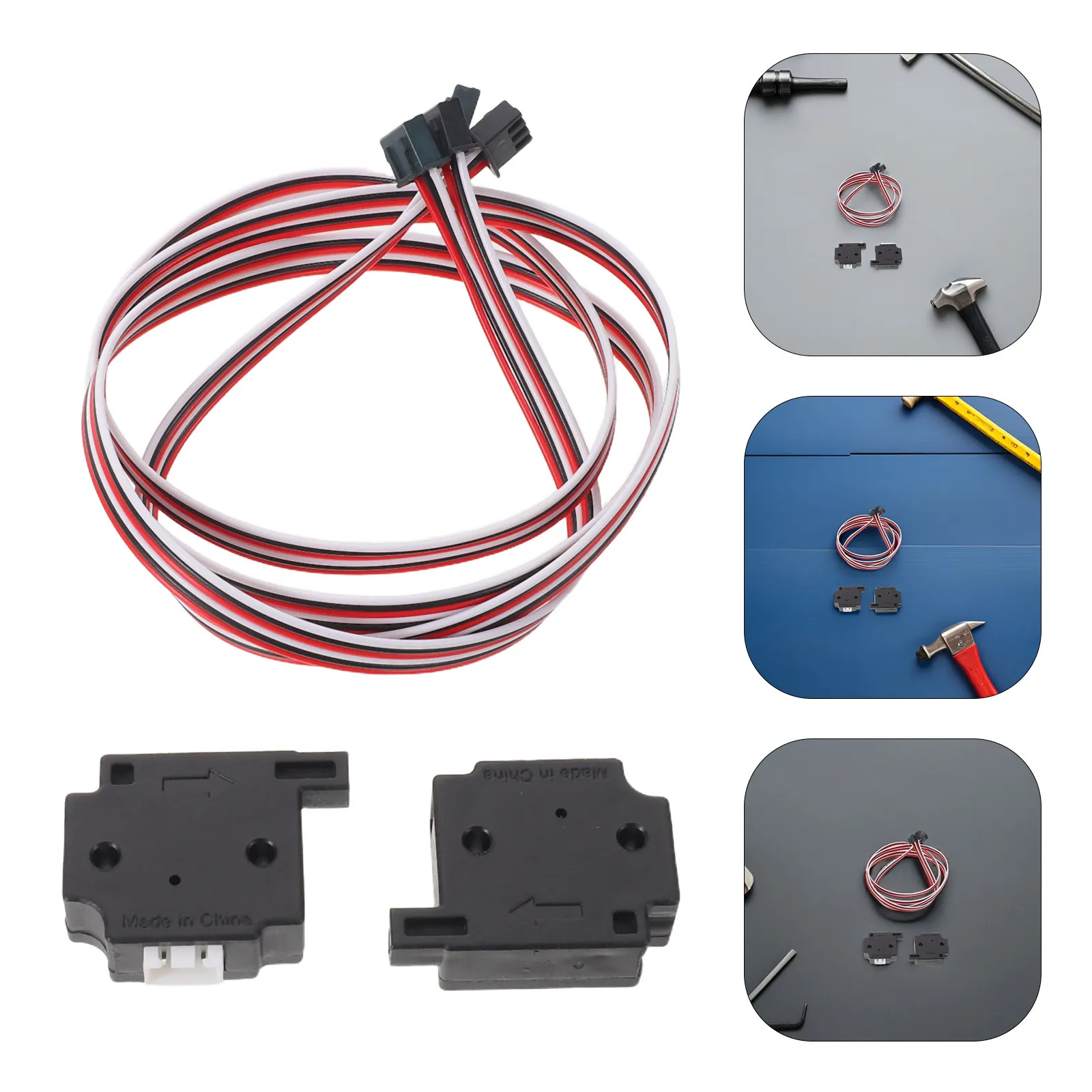

2Pcs 3D Printer Filament Sensor Universal Plug and Play Detectors 3-Pin Filament Breakage Detection Module Pause Resume 1.75mm
