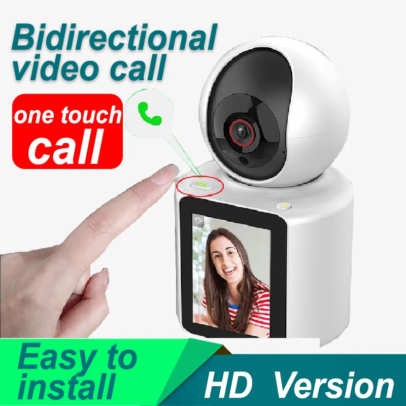 Two-Way Video Calling Camera， two-way remote can video call 4G HD surveillance camera cell phone remote view monitor