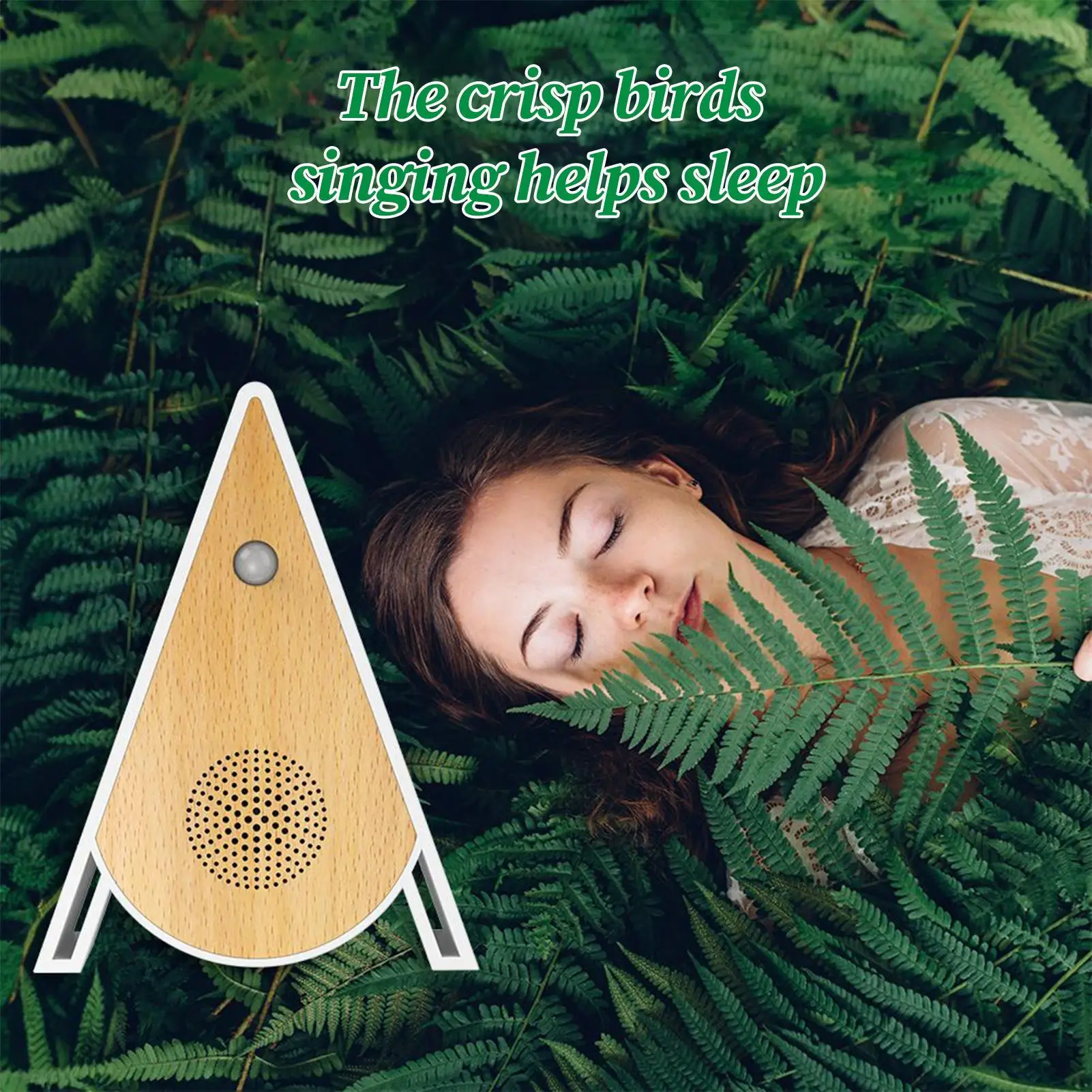Portable Chirping Sound Box Bedroom Motion Sensor Mini Singing Bird Box Triangular bird song music box for yoga studios